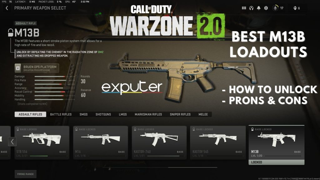 Warzone Best Sa B Loadouts Class Setup Exputer