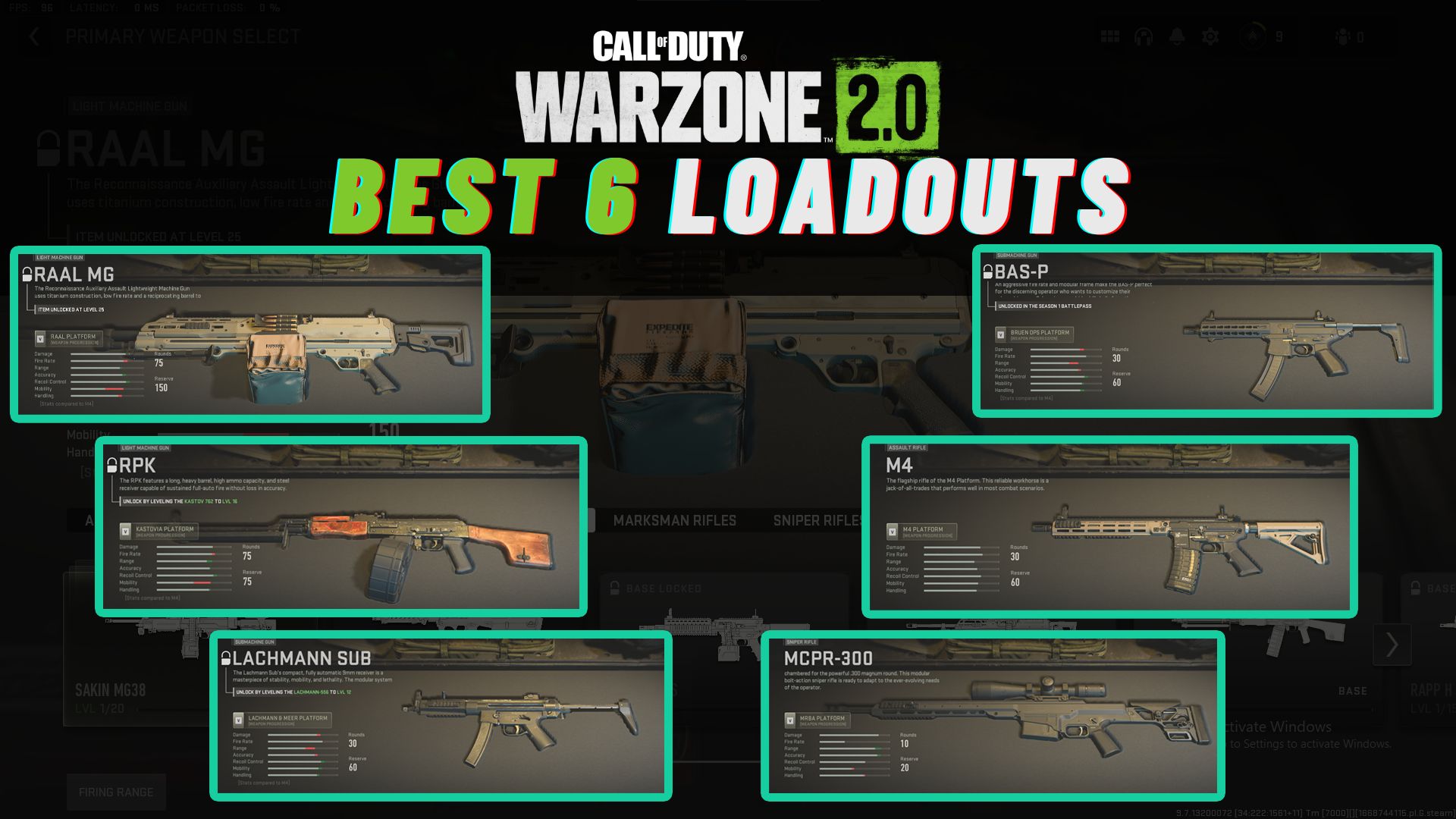 Warzone Best Loadouts Top Exputer