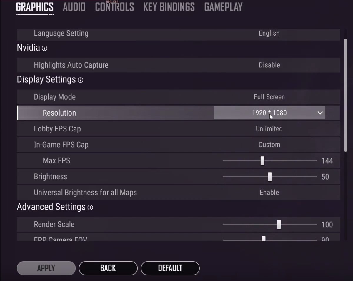 Best PUBG PC Settings