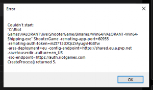 SOLVED: Valorant Crashing [All Errors Updated] - eXputer.com