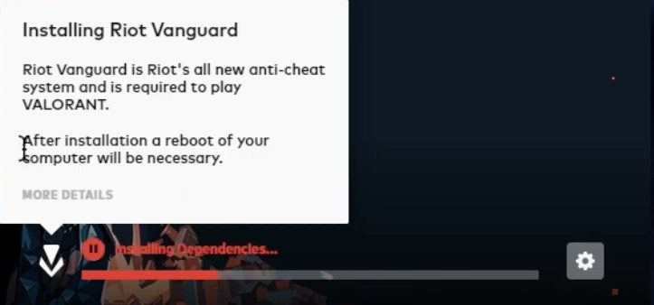 Fixing Valorant Vanguard Error