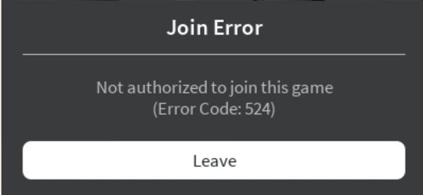 Roblox Error Code 524