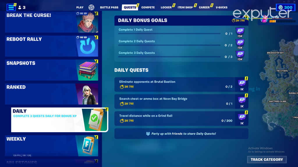 Fortnite challenges