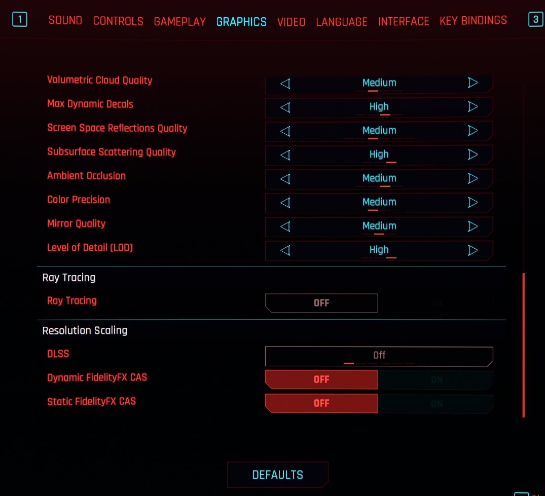 Best Cyberpunk 2077 PC Settings