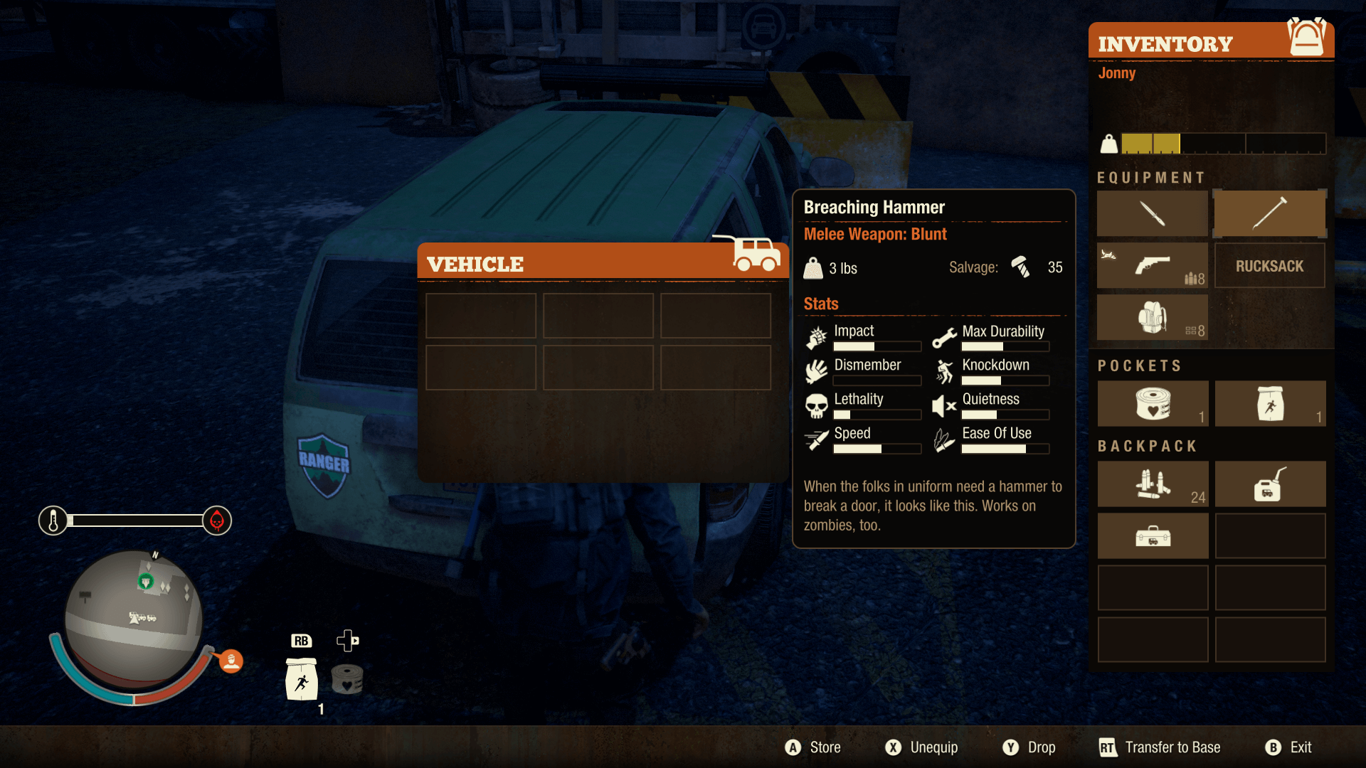 State of Decay 2 inventory