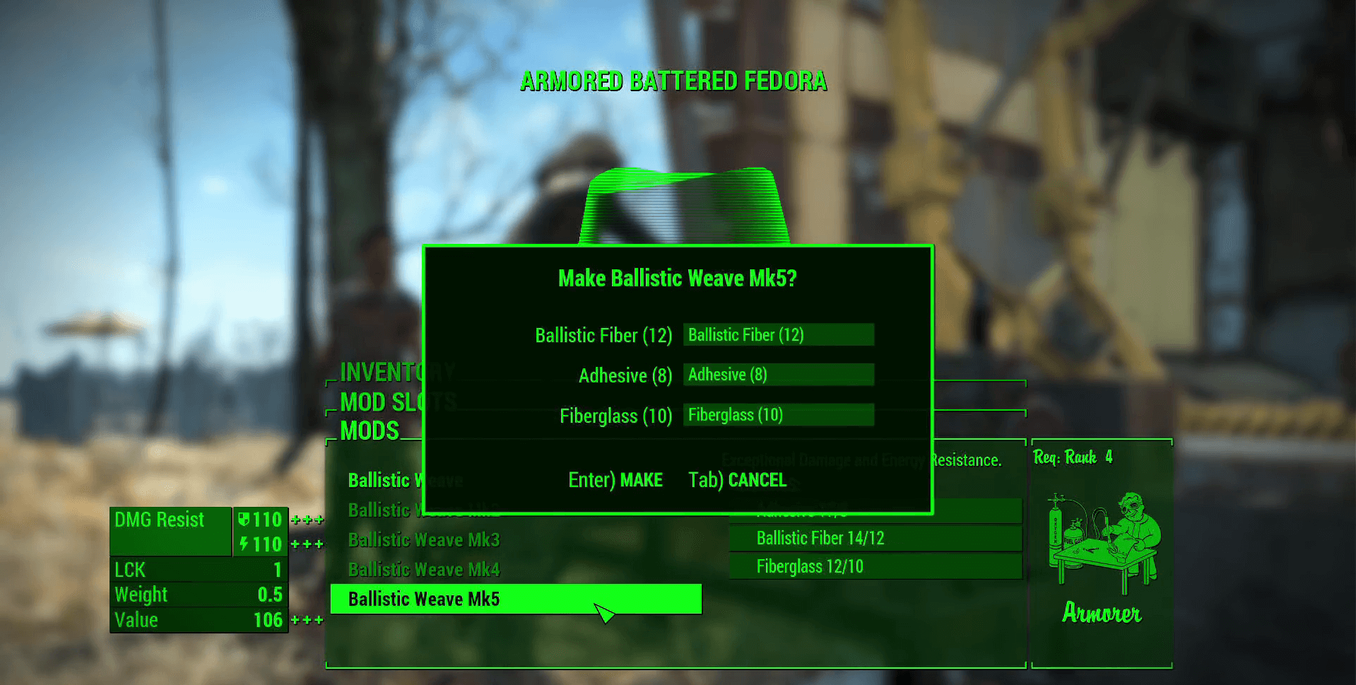 Fallout 4 Ballistic Weave