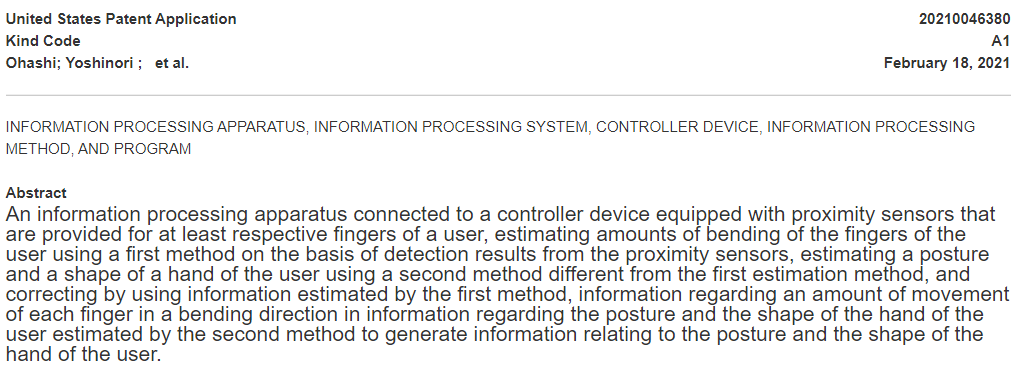 Sony's Patent for Controller Device With Proximity 