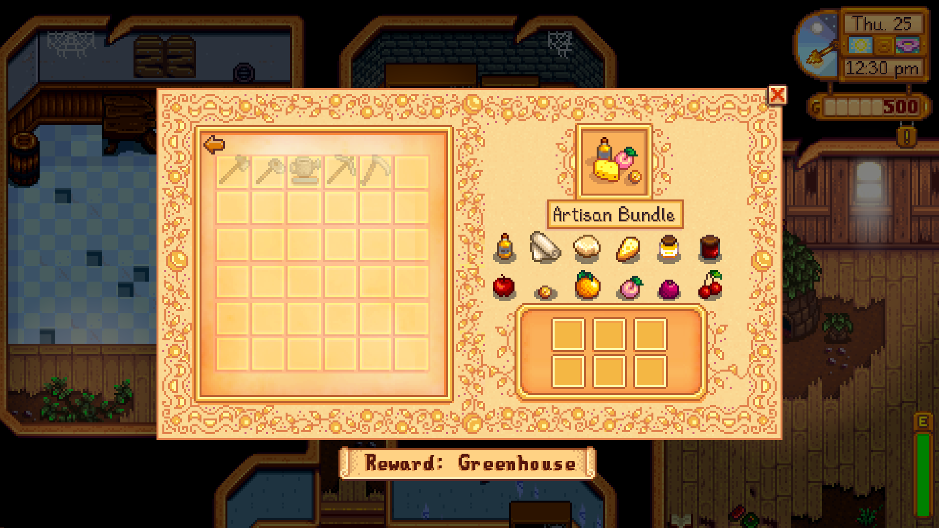 Stardew Valley greenhouse