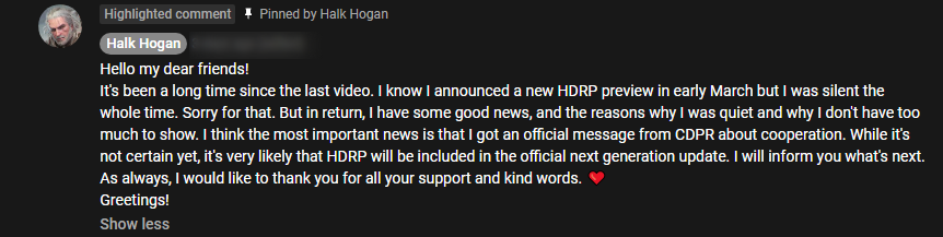 Halk Hogan's Announcement on YouTube