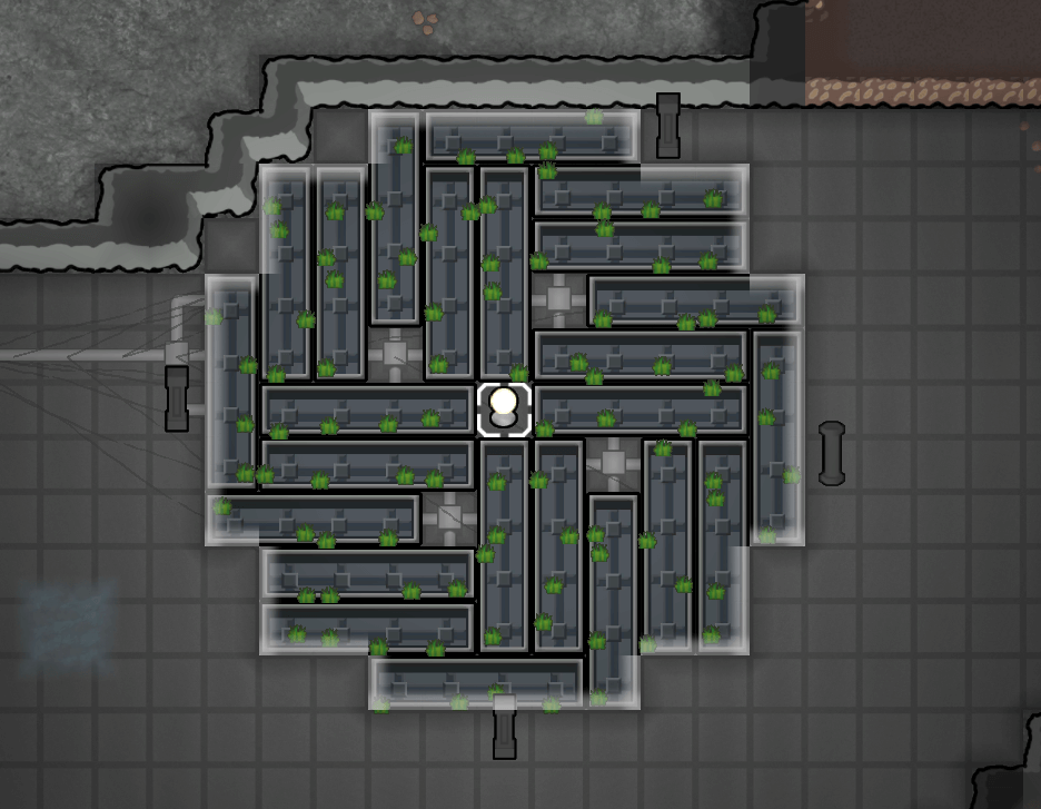 Rimworld Hydroponics Layout