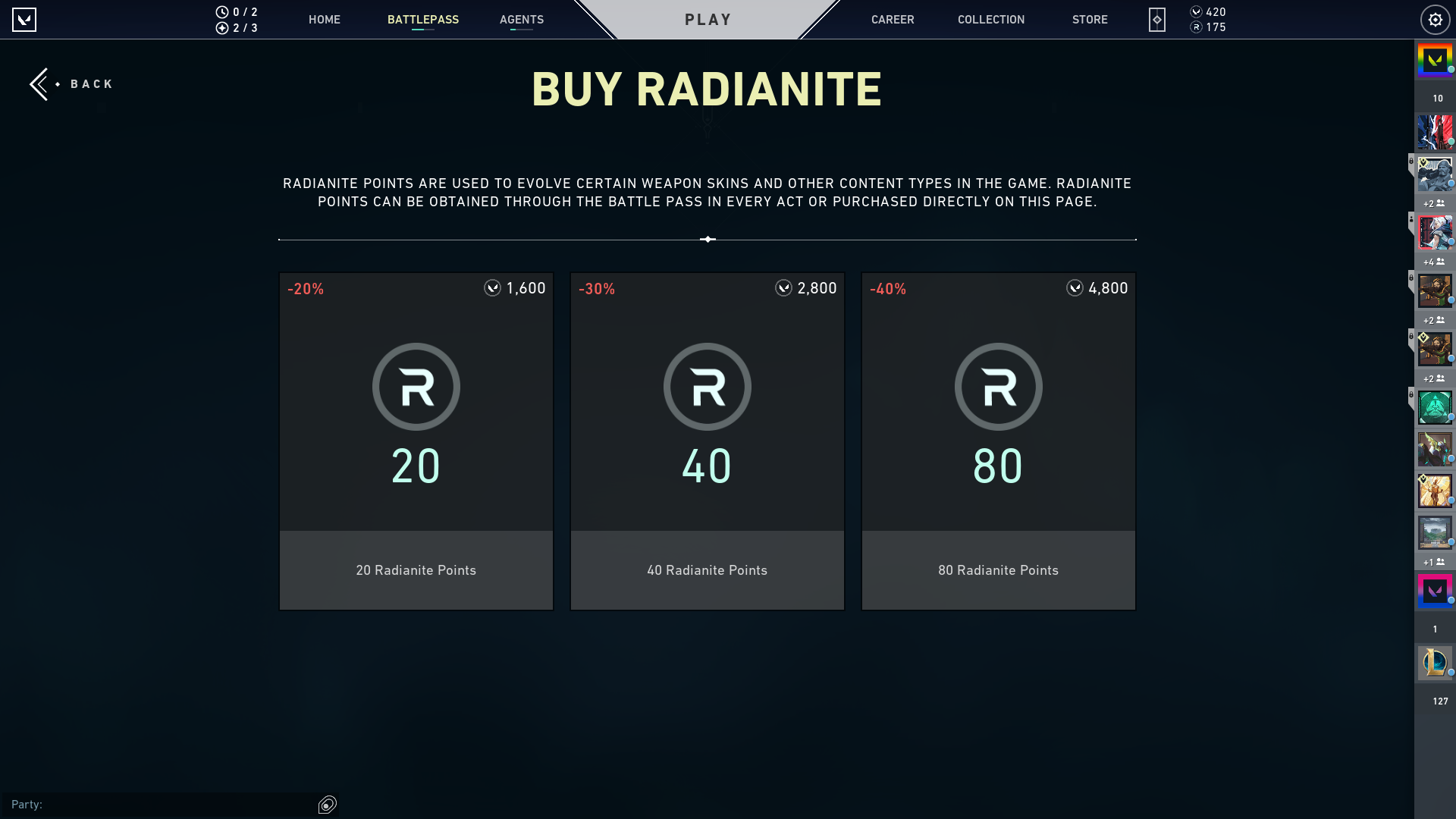 VALORANT In-Game Currency System