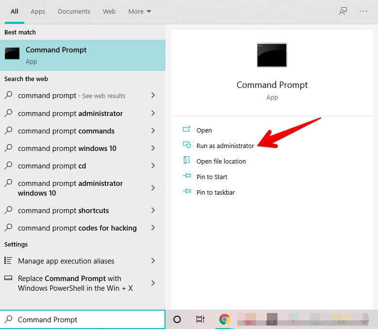 Running the Command Prompt as an Administrator