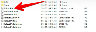 Accessing the Fallout4.ini Folder