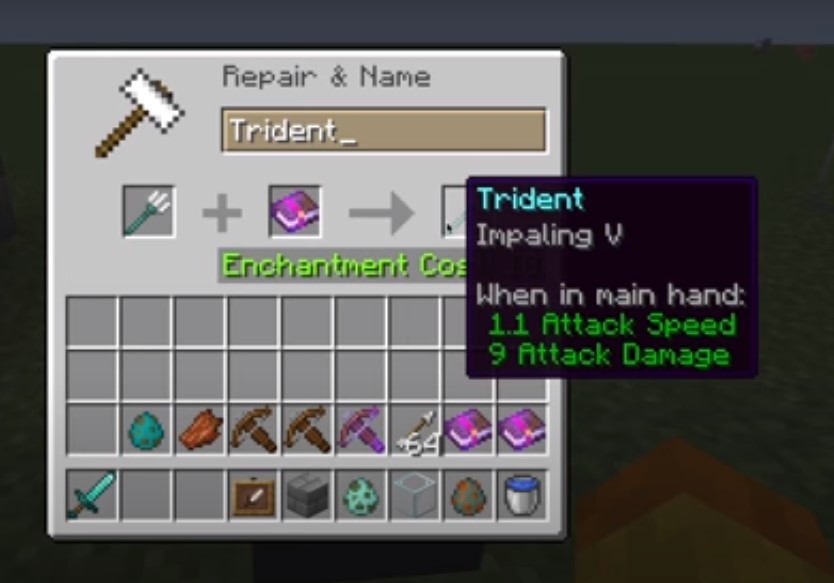 Impaling in Minecraft