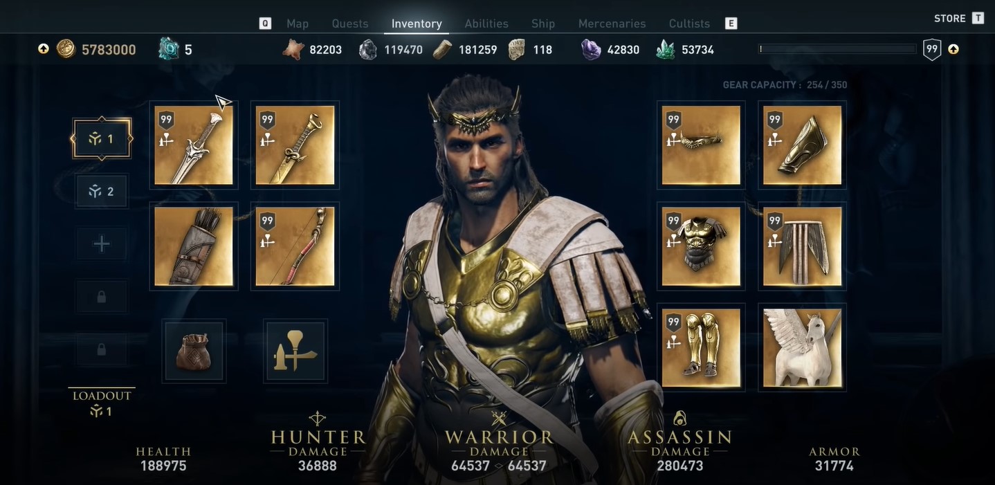 AC Odyssey Best Overall Set