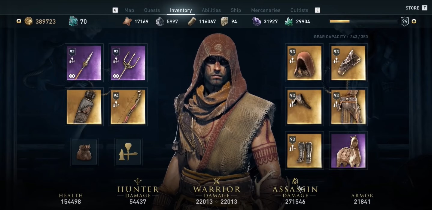 AC Odyssey Best Hunter Set