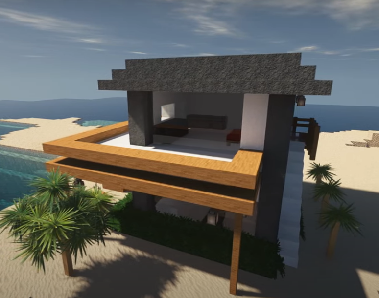 minecraft beach house ideas