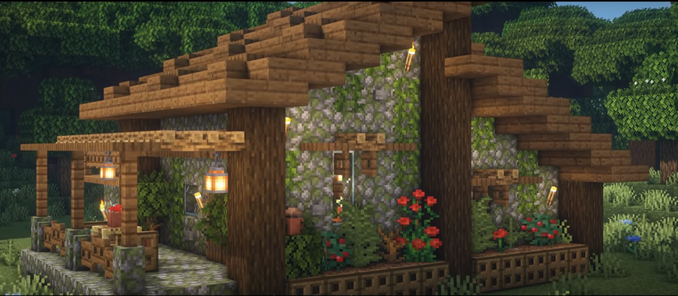 Mossy Minecraft House 