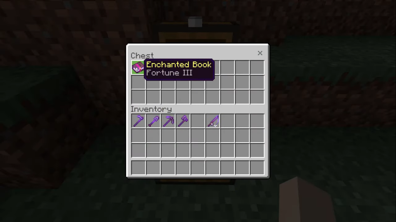 minecraft fortune 3