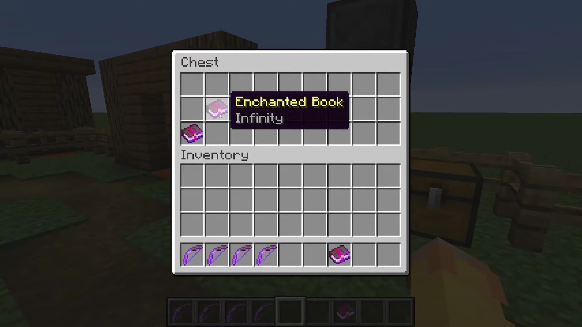 Minecraft: Infinity Bow Enchantment