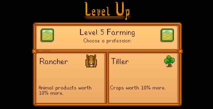 Have a look at Farming professions