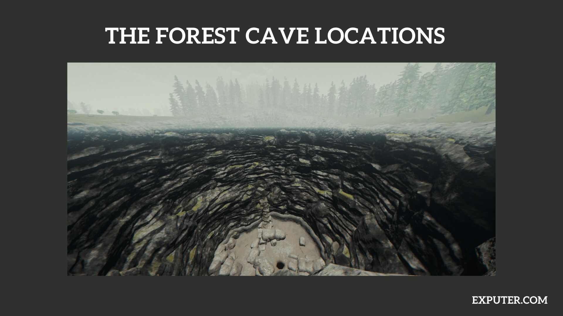 Interactive The Forest Map. Locations of items, tools, utilities, caves and  more.