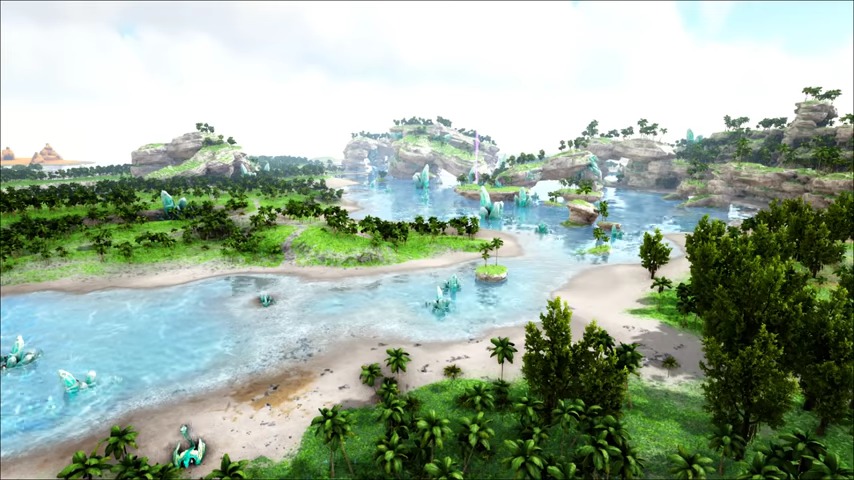 Tropical Crystal Wyvern Habitat Area in ARK