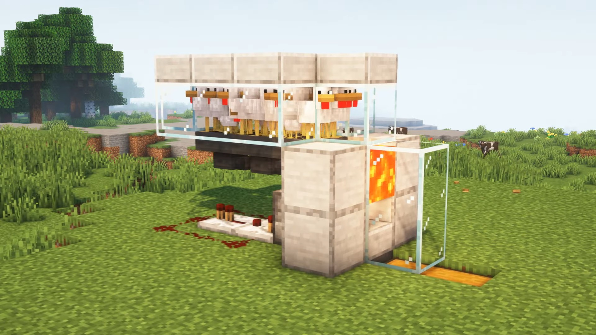 chicken farm minecraft