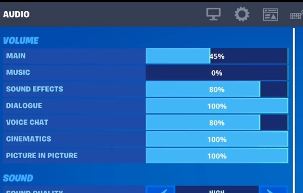 Faze Sway Audio Settings