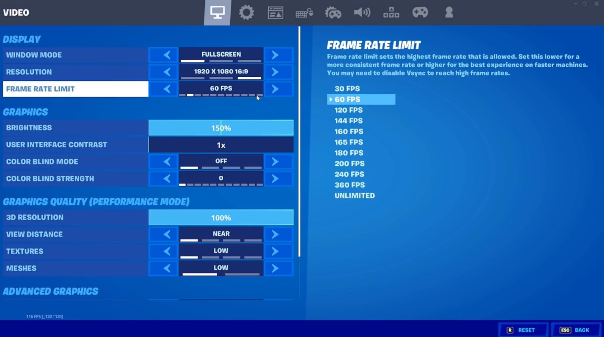 Video Settings-Faze Sway