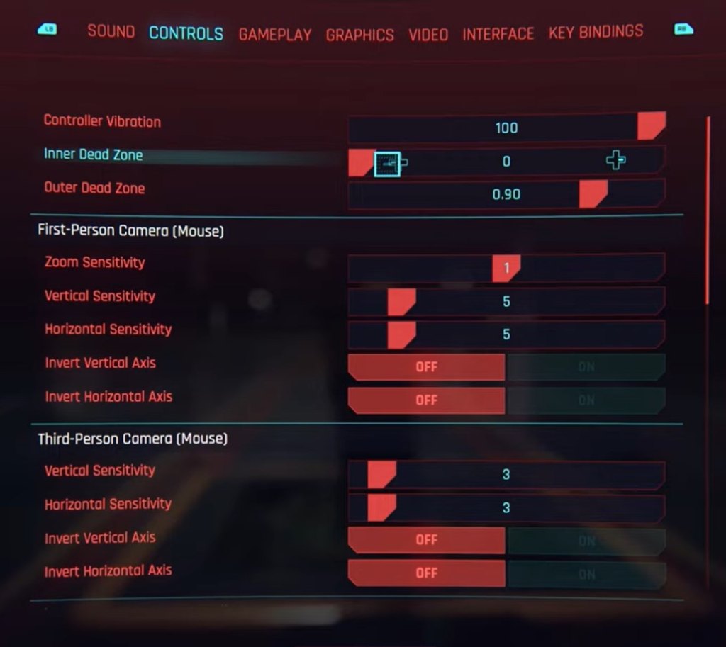 cyberpunk controller settings call of duty