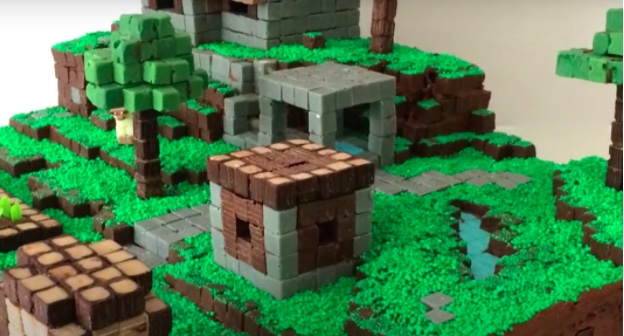 minecraft village cake