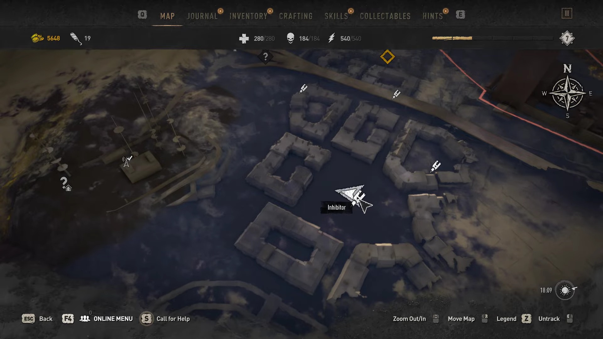 Dying Light 2 Newfound Lost Land Underwater Inhibitor 2 Map Location