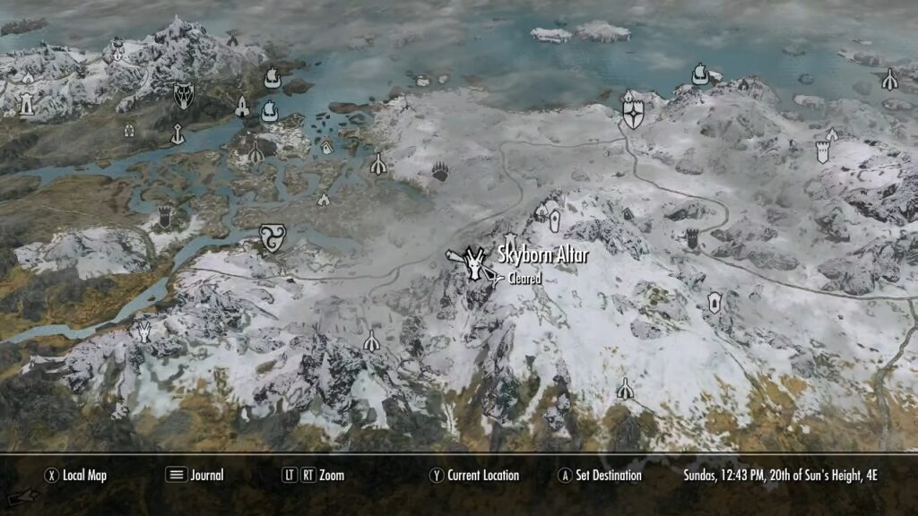 Skyrim Dragon Lair Spawn Word Wall Locations Map