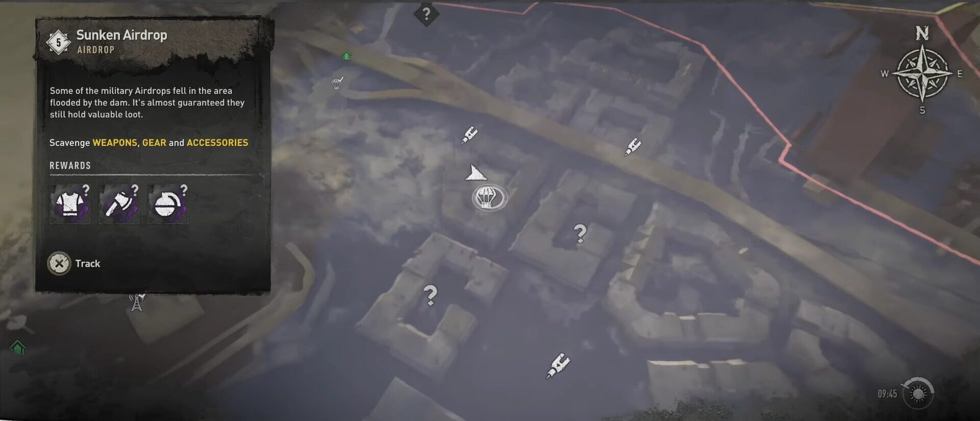 Dying Light 2 Sunken Airdrop (2) Map Location