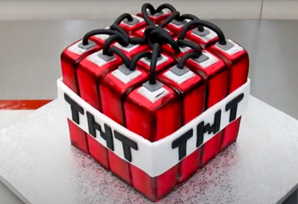 tnt cake minecraft