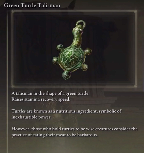 Elden Green Turtle Talisman