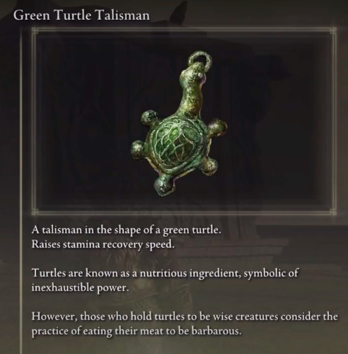 Elden Green Turtle Talisman