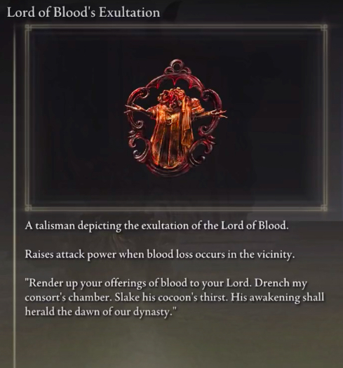 Elden Lord of Blood's Exultation