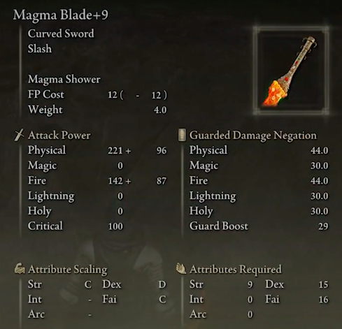 Elden Magma Blade