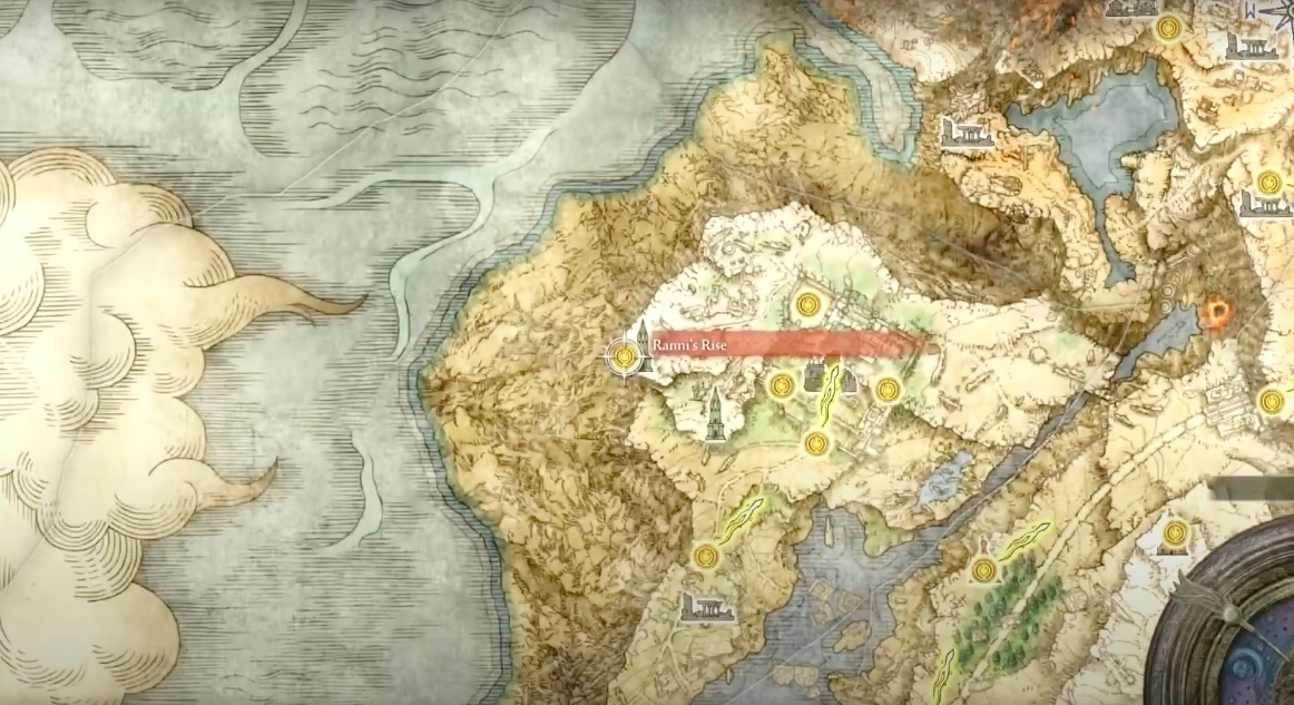 Elden Ranni's Rise Map