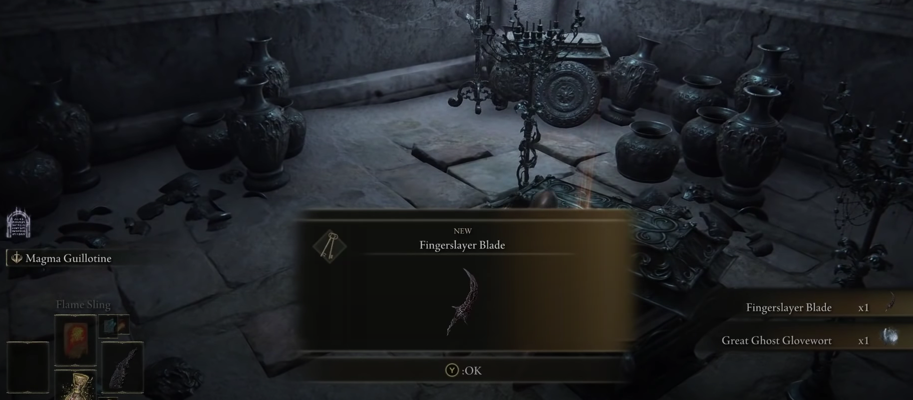 Fingerslayer Blade Retrieved