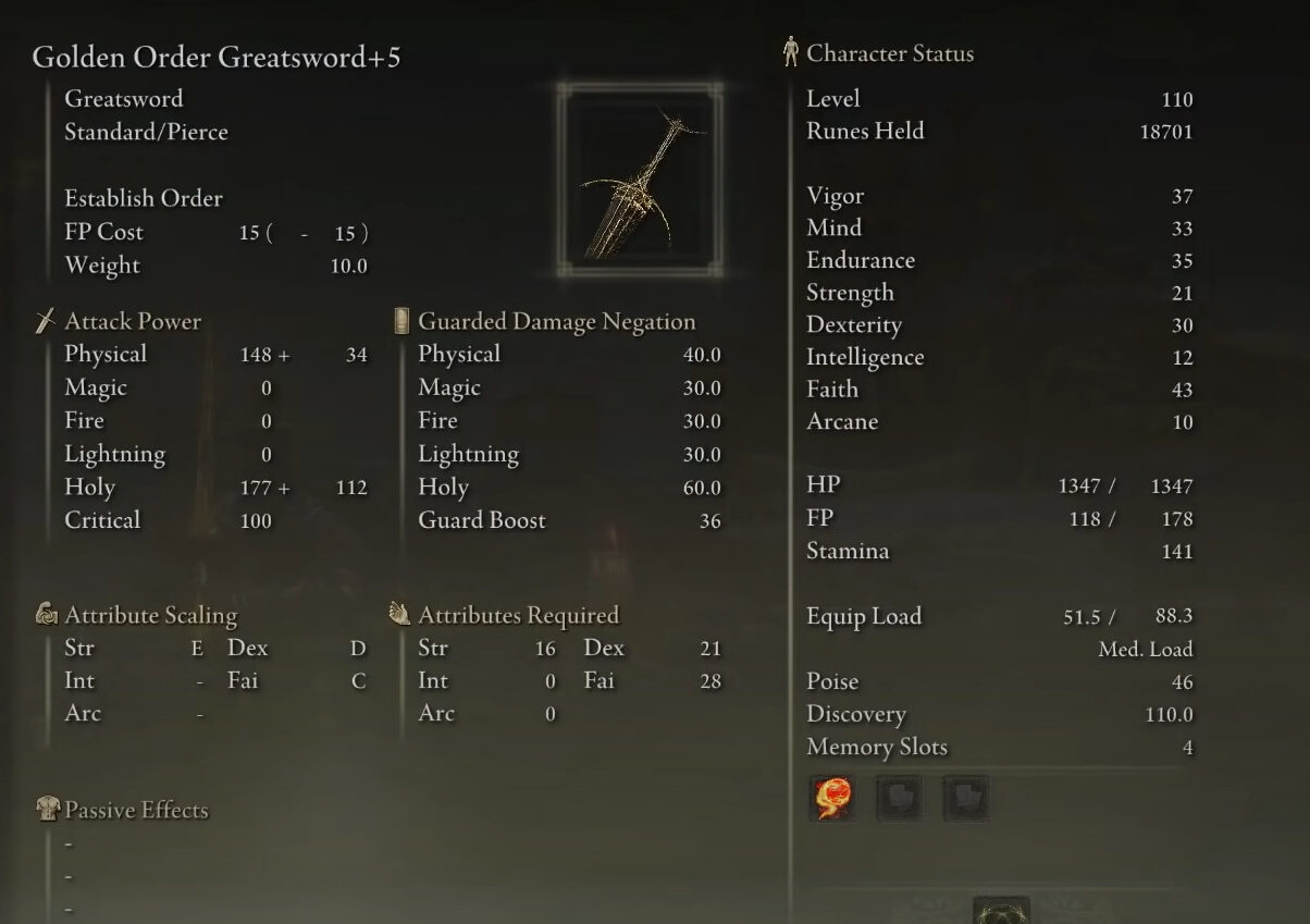 elden ring legendary weapons