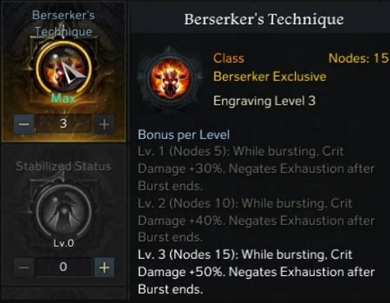 Lost Ark Berserker Build