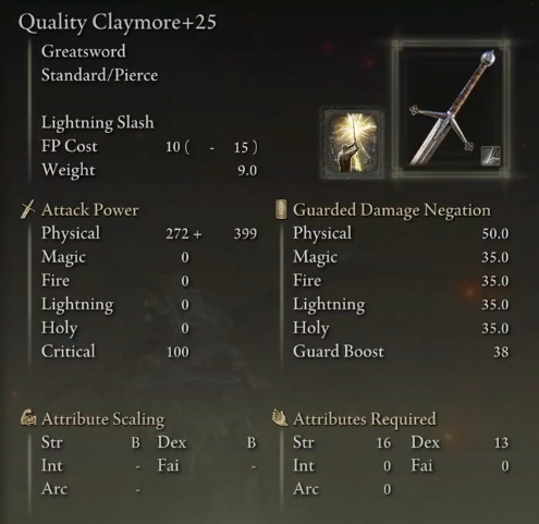 Elden Vagabond Build Quality Claymore