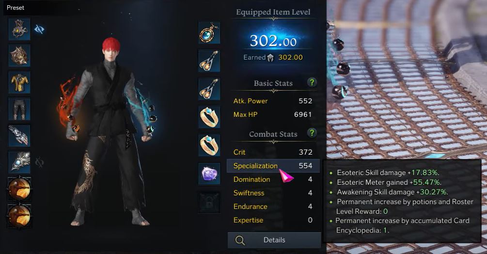 Lost Ark Striker Build Stats 