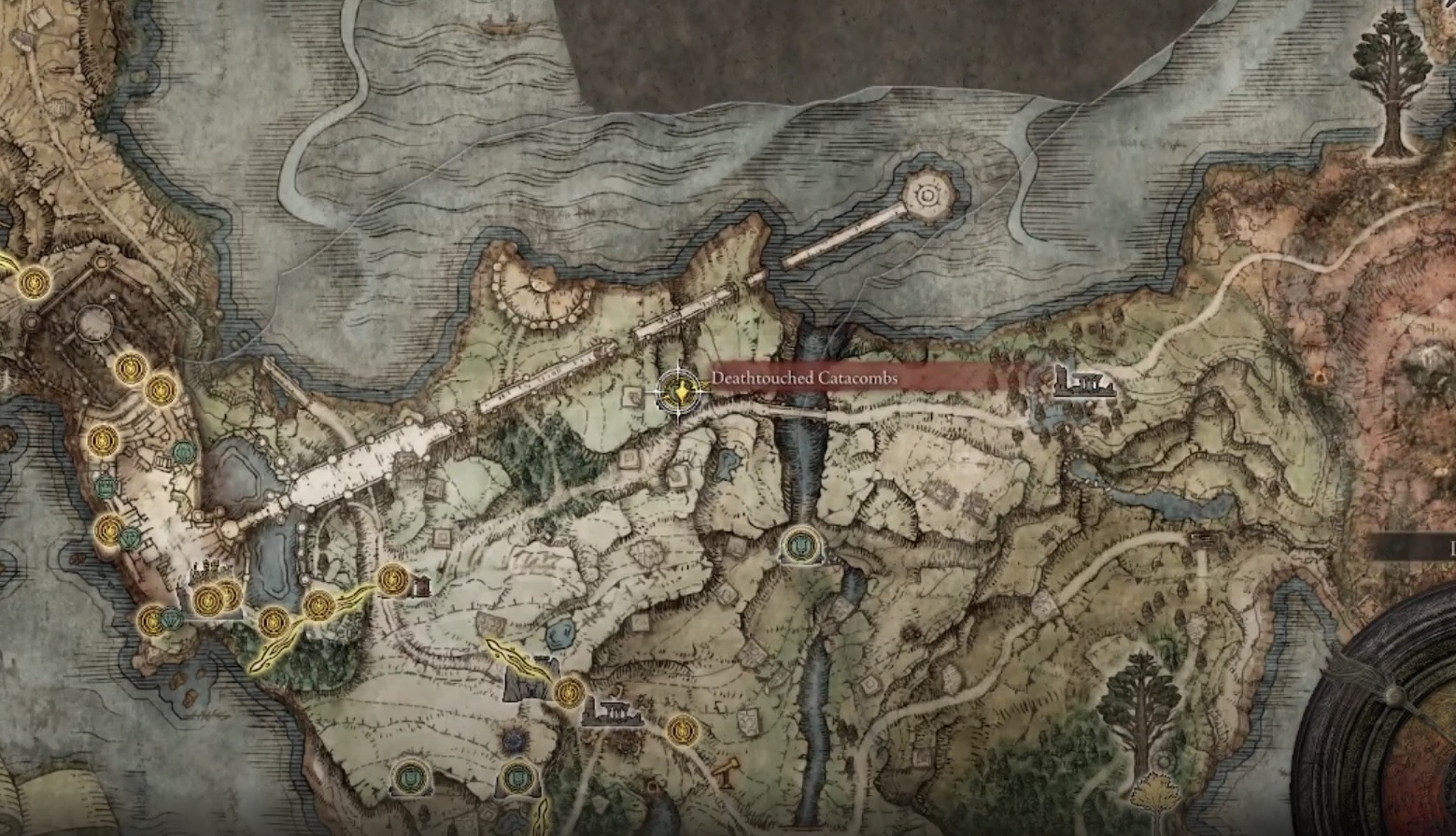 Location of Uchigatana in Elden Ring