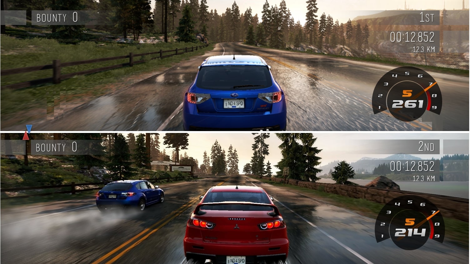 split screen pc games racing