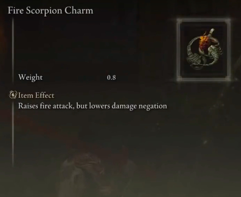 Fire Scorpion Charm