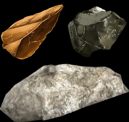 Flint, Metals, and Rocks in Ark's Lost Island Resource Map.